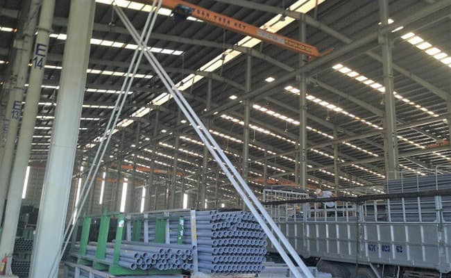 Tấm lợp lấy sáng FRP được lợp tại nhà máy tôn Hoa Sen